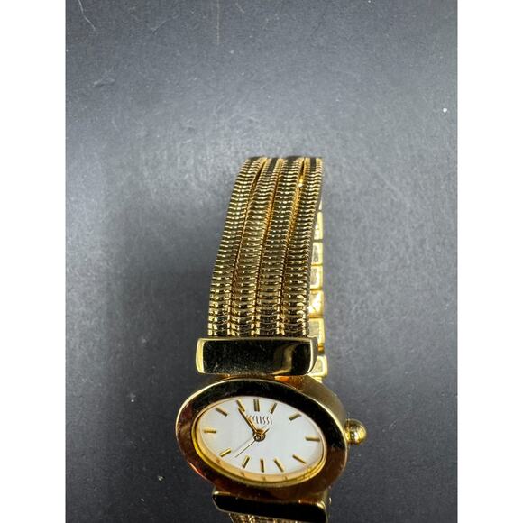 Vintag Ecclissi Quartz Swiss 3 Micron Gold-plated Ladies Watch Oval 26.3mm - Picture 5 of 10